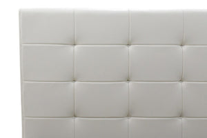 Κρεβάτι Roi pakoworld 160x200 PU λευκό ματ + αποθηκευτικό χώρο