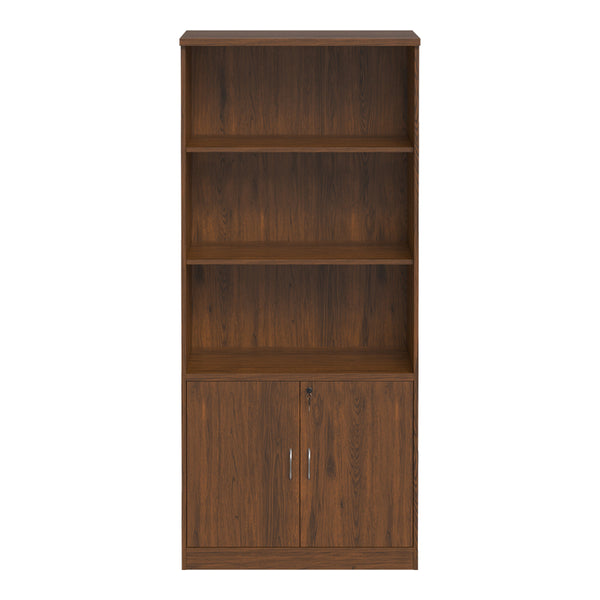 Βιβλιοθήκη γραφείου επαγγελματική Fesialo pakoworld wenge 80x40x180εκ