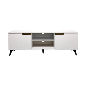 Έπιπλο τηλεόρασης Kemvio pakoworld  sonoma-λευκό 120x38x44εκ
