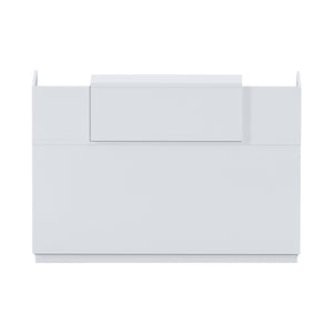 Γραφείο reception Lotus pakoworld σε λευκή απόχρωση 140x70x110εκ