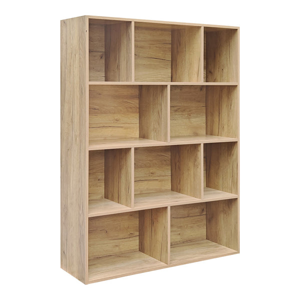 Βιβλιοθήκη Evergin pakoworld mdf σε oak απόχρωση 100x30x135εκ