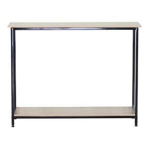 Κονσόλα Shima pakoworld oak- μαύρο μέταλλο 106x35x81εκ