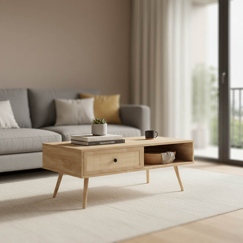 Τραπέζι σαλονιού Oslo pakoworld sonoma 110x59x41