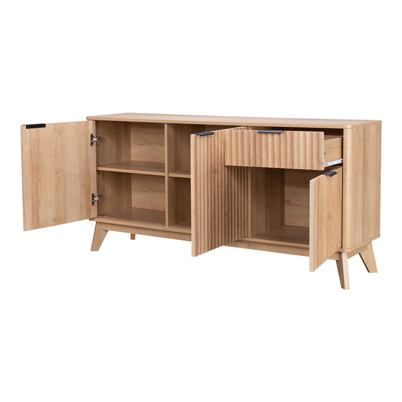 Μπουφές Hamea pakoworld mdf σε φυσική απόχρωση 150x39