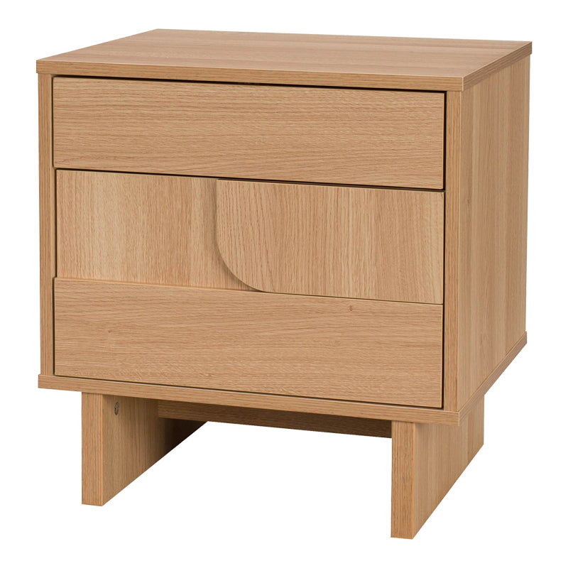Κομοδίνο Jenfia pakoworld mdf σε φυσική απόχρωση 48x39x50