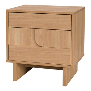 Κομοδίνο Jenfia pakoworld mdf σε φυσική απόχρωση 48x39x50