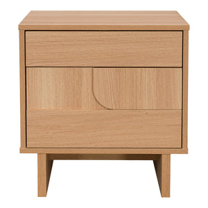 Κομοδίνο Jenfia pakoworld mdf σε φυσική απόχρωση 48x39x50