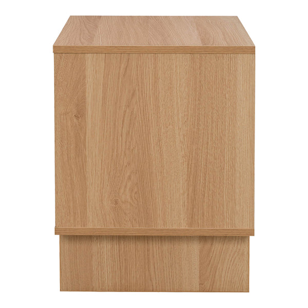 Κομοδίνο Jenfia pakoworld mdf σε φυσική απόχρωση 48x39x50