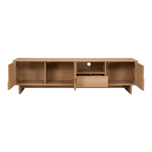 Έπιπλο τηλεόρασης Jenfia pakoworld mdf σε φυσική απόχρωση 180x39x45