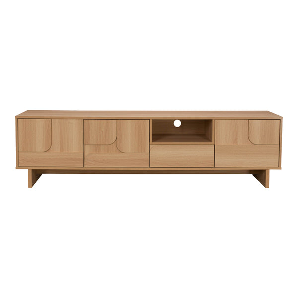 Έπιπλο τηλεόρασης Jenfia pakoworld mdf σε φυσική απόχρωση 180x39x45