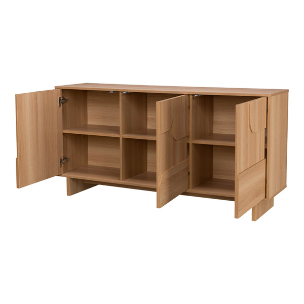 Μπουφές Jenfia pakoworld mdf σε φυσική απόχρωση 150x39x75