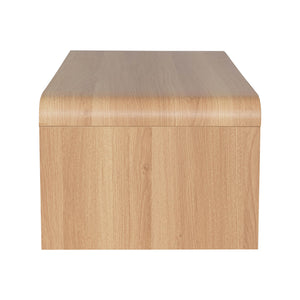 Τραπέζι σαλονιού Kelba pakoworld mdf σε φυσική απόχρωση 100x50x35