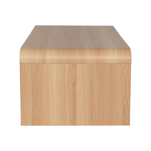 Τραπέζι σαλονιού Kelba pakoworld mdf σε φυσική απόχρωση 100x50x35