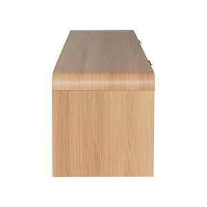 Έπιπλο τηλεόρασης Anfen pakoworld mdf σε φυσική απόχρωση 160x39x40