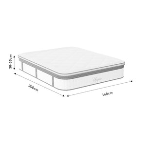 Στρώμα Utopia pakoworld pocket spring με ανώστρωμα 30-32cm 160x200εκ