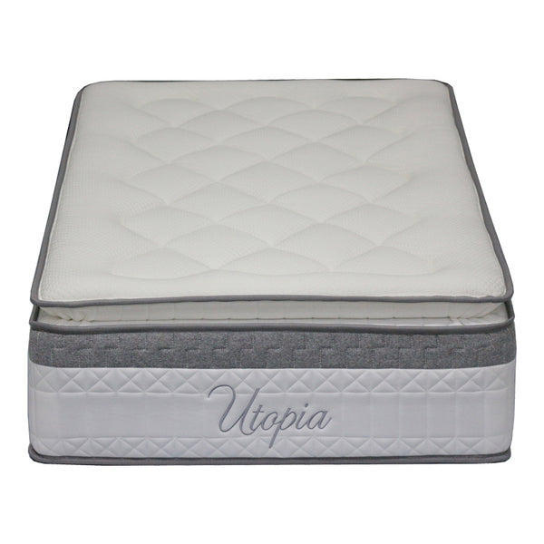 Στρώμα Utopia pakoworld pocket spring με ανώστρωμα 30-32cm 90x190εκ
