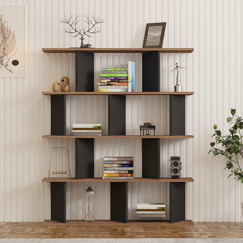 Βιβλιοθήκη Ratu pakoworld ανθρακί με oak 120x24