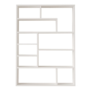 Βιβλιοθήκη Decora pakoworld σε λευκη απόχρωση 90x22x123.6εκ