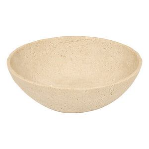 Διακοσμητικό μπωλ Serio pakoworld polyresin μπεζ Φ24.5x7.5εκ