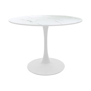 Τραπεζαρία Julita-Balou pakoworld σετ 5τεμ pp-mdf λευκo Φ100x73εκ