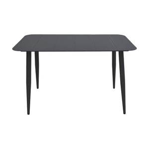 Τραπεζαρία Heven Vista pakoworld σετ 7τεμ μαύρο αλουμίνιο 120x70x72εκ