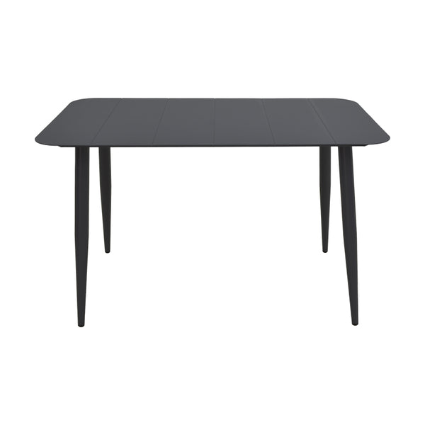 Τραπεζαρία Heven Vista pakoworld σετ 7τεμ μαύρο αλουμίνιο 120x70x72εκ