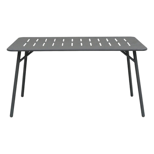 Τραπεζαρία Moraja Deraby Ι pakoworld σετ 5τεμ μαύρο μέταλλο 140x80x72εκ