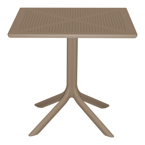 Τραπεζαρία Zoi Groovy pakoworld σετ 5τεμ cappuccino PP 80x80x74εκ