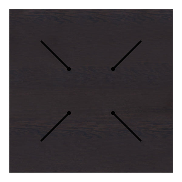 Επιφάνεια τραπεζιού Portico pakoworld HPL wenge 69x69εκ πάχους 12mm