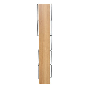 Βιβλιοθήκη mini Tars pakoworld sonoma-μαύρο 50x22x150εκ