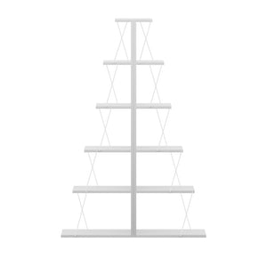 Βιβλιοθήκη mini Tars pakoworld λευκό 100x22x150εκ
