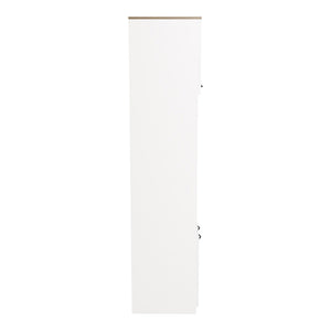Ντουλάπα κουζίνας Rowan pakoworld σε λευκή-sonoma απόχρωση 60x42x182εκ