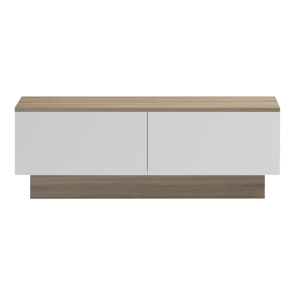 Τραπέζι σαλονιού Winey pakoworld σε sonoma-λευκή απόχρωση 90x60x31.5εκ