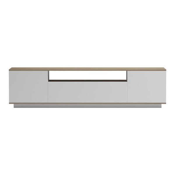 Έπιπλο τηλεόρασης Winey pakoworld σε sonoma-λευκή απόχρωση 180x44.5x44.5εκ