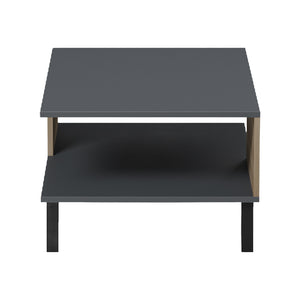 Τραπεζάκι σαλονιού Tuscany pakoworld sonoma-ανθρακί 83x54x34εκ