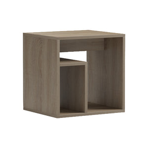 Βοηθητικό τραπέζι Doublo pakoworld sonoma 40x35x40εκ