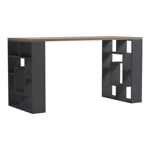 Γραφείο εργασίας Lovet pakoworld ανθρακί-sonoma 140x60x75εκ