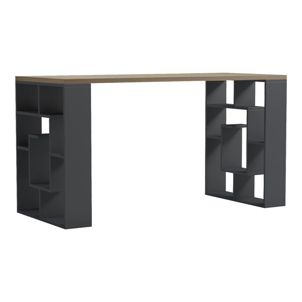 Γραφείο εργασίας Lovet pakoworld ανθρακί-sonoma 140x60x75εκ