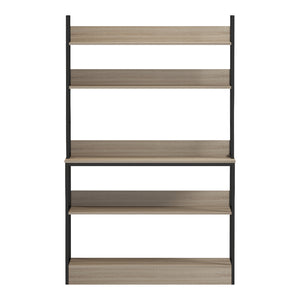 Επιδαπέδια ραφιέρα Oranis pakoworld sonoma-μαύρο 105x38x165εκ