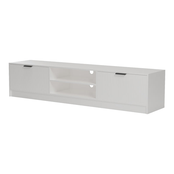 Έπιπλο τηλεόρασης Lemardo pakoworld λευκό 180x40x40εκ