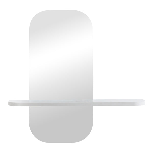 Καθρέπτης Lunaria pakoworld λευκό MDF 60x11.5x60εκ
