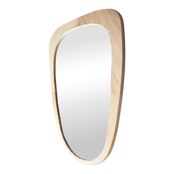 Καθρέπτης Phaedra pakoworld MDF σε φυσική απόχρωση 74x2