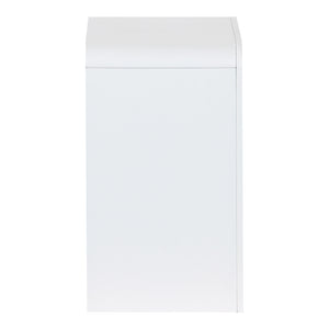 Κομοδίνο Zeplen pakoworld MDF σε λευκή απόχρωση 40x30x53εκ
