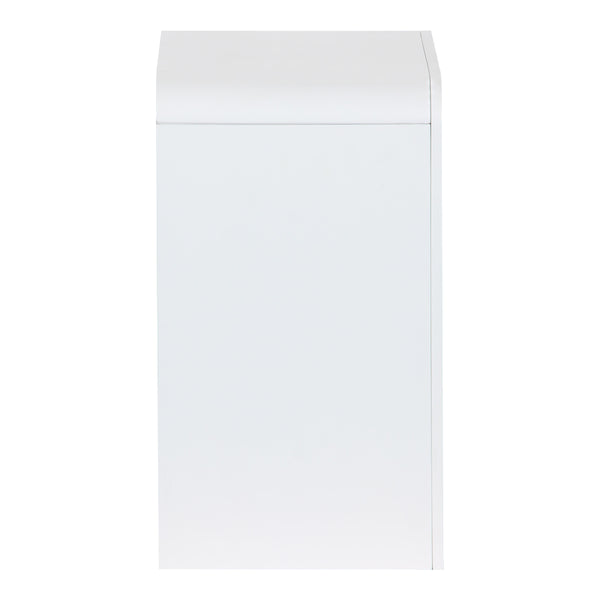 Κομοδίνο Zeplen pakoworld MDF σε λευκή απόχρωση 40x30x53εκ