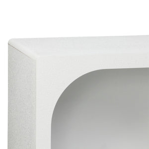 Μπουφές Emersi pakoworld με ράφια mdf σε λευκή απόχρωση 164x34x76εκ