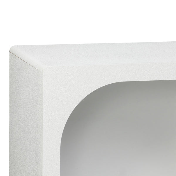 Μπουφές Emersi pakoworld με ράφια mdf σε λευκή απόχρωση 164x34x76εκ