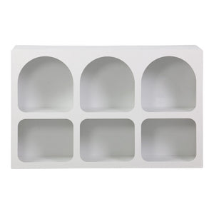 Μπουφές Emersi pakoworld με ράφια mdf σε λευκή απόχρωση 120x35x76εκ