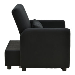 Πολυθρόνα-κρεβάτι Flexa pakoworld ύφασμα μαύρο 85x92x84εκ