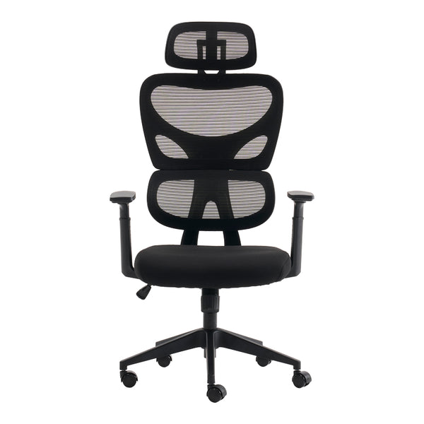 Καρέκλα γραφείου διευθυντή Cadrey pakoworld mesh μαύρο 67x64x120-128εκ