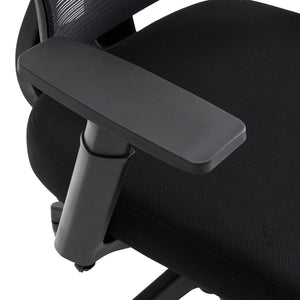Καρέκλα γραφείου διευθυντή Cadrey pakoworld mesh μαύρο 67x64x120-128εκ